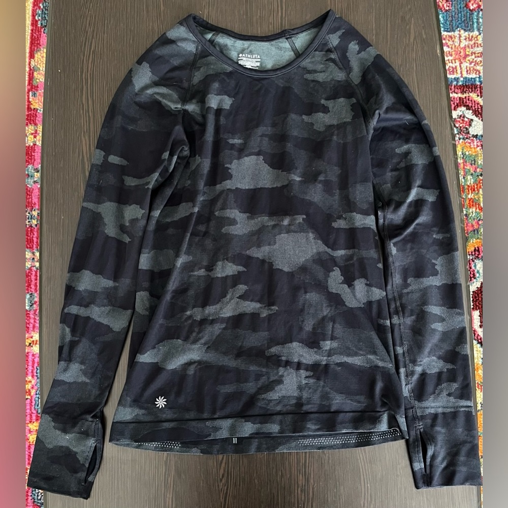Athleta Speedlight Camo Top